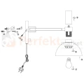 Lampa Markslojd Larry 106970 czarno-złota