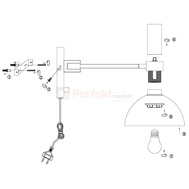 Lampa Markslojd Larry 106970 czarno-złota