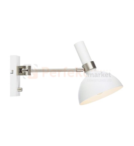 kinkiet regulowany na wysięgniku do sypialni  lampa_ścenna Larry 107499 Markslojd biała biały chrom perfektmarket.jpg