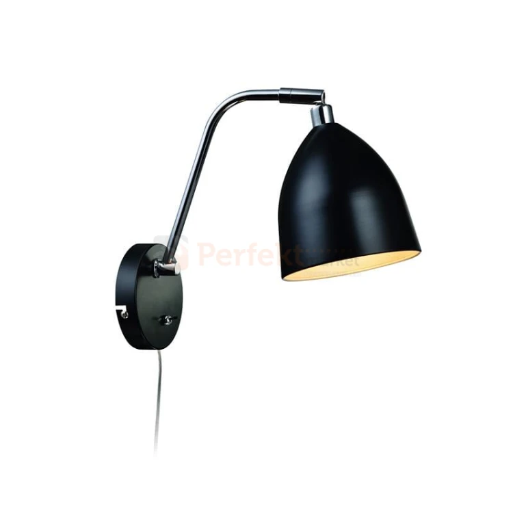 kinkiet regulowany na wysięgniku do sypialni  lampa_ścenna fredrikshamn 105027 Markslojd czarna czarny perfektmarket.jpg