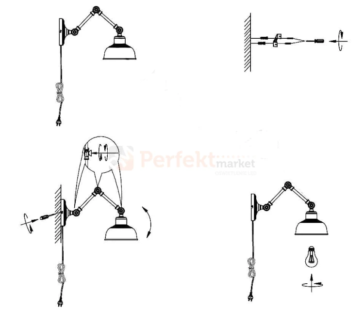 kinkiet regulowany na wysięgniku do sypialni  lampa_ścenna coast 105052 Markslojd antyczny srebrny perfektmarket.jpg