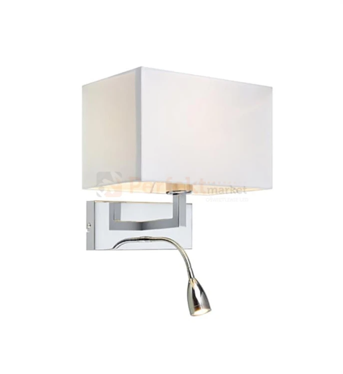 klasyczna-lampa-scienna Savoy 106307 markslojd-kwadratowa cube abazurowa-oprawa-kinkiet-regulowany ruchomy-chrom srebrny-biala tkanina.jpg