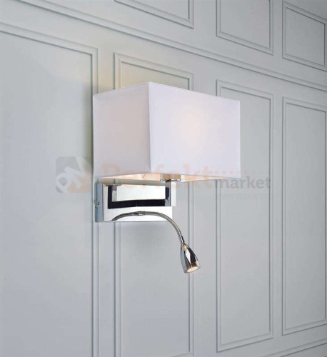 klasyczna-lampa-scienna Savoy 106307 markslojd-kwadratowa cube abazurowa-oprawa-kinkiet-regulowany ruchomy-chrom srebrny-biala tkanina.jpg