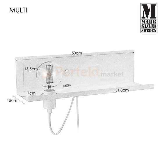 kinkiet lampa z_funkcją_ładowarki dedsign ładowarka_usb półka lampa_ścenna multi 106969 Markslojd biały biała minimalistyczna perfektmarket.jpg