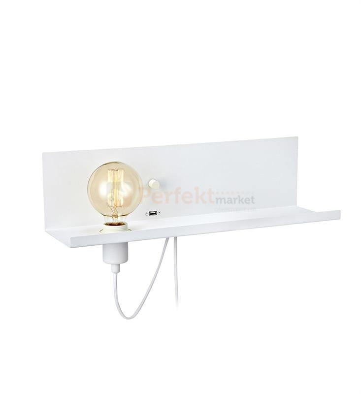 kinkiet lampa z_funkcją_ładowarki dedsign ładowarka_usb półka lampa_ścenna multi 106969 Markslojd biały biała minimalistyczna perfektmarket.jpg
