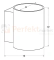 Lampa ścienna led oświetlenie_led kinkiet lampa_scienna biała biały wymiary rozmiar SOLA WL ROUND 91060 wall Zuma Line perfektmarket.jpg