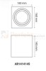 oprawa_halogenowa oprawa_ruchoma okrągła czarna lampa wisząca oświetlenie_led oprawa_led oświetlenie żarówki_led GU10 lampy_wiszące halogeny_led oprawy_do_łazienki lampa_led crosti sasari RO MR16914RP 145 wymiary perfektmarket
