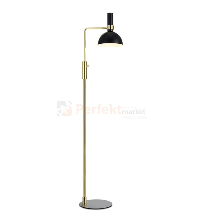 lampa podłogowa stojąca regulowana industrialna loft loftowa na wysięgniku do_sypialni  do_salonu lampa_ścenna Larry 106972 Markslojd czarna ZŁOTA MOSIĄDZ perfektmarket.jpg