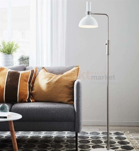 lampa podłogowa stojąca regulowana industrialna loft loftowa na wysięgniku do_sypialni  do_salonu  Larry 107501 Markslojd biała chrom biały perfektmarket.jpg