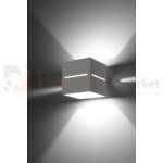 lampa_ścienna kinkiet biała g9 nowoczesna minimalizm design lampa kwadratowa plafon LED lobo biały perfektmarket SL.0206