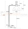 lampa stołowa biurkowa industrialna loft loftowa regulowana do_sypialni do_salonu markslojd larry czarny czarna złota 106973 perfektmarket .jpg