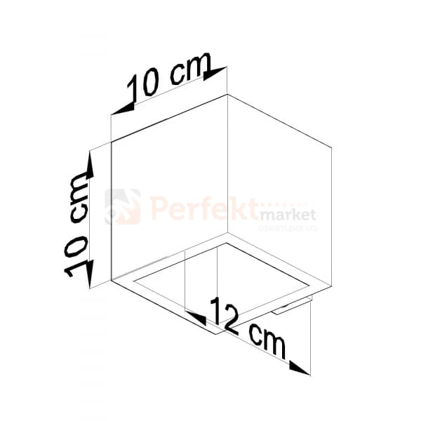 lampa_ścienna kinkiet szara g9 nowoczesna minimalizm design lampa kwadratowa plafon LED lobo szary perfektmarket SL.0205