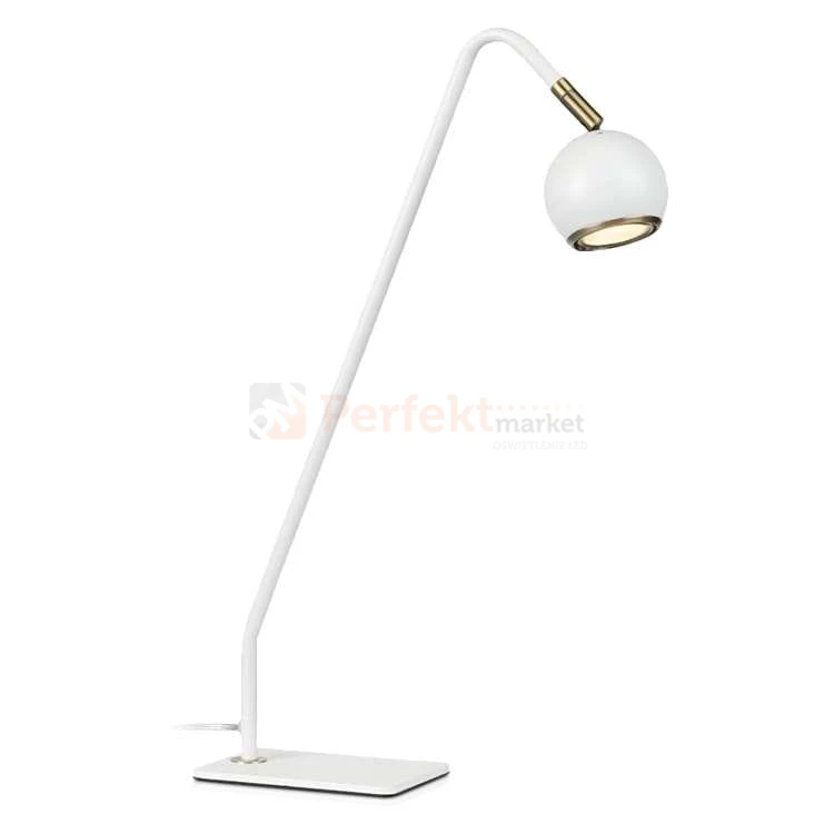 lampa biurkowa stołowa do sypialni  coco 107341 Markslojd biała kula złota złoto mosiądz bialy perfektmarket .jpg