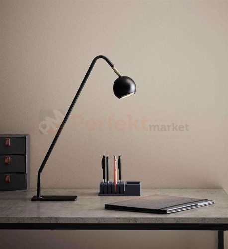 lampa biurkowa stołowa do sypialni  coco 107340 Markslojd czarna kula złota złoto mosiądz perfektmarket .jpg