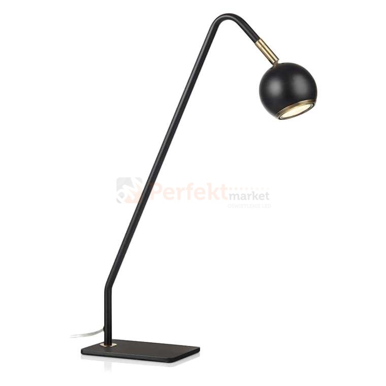 lampa biurkowa stołowa do sypialni  coco 107340 Markslojd czarna kula złota złoto mosiądz perfektmarket .jpg