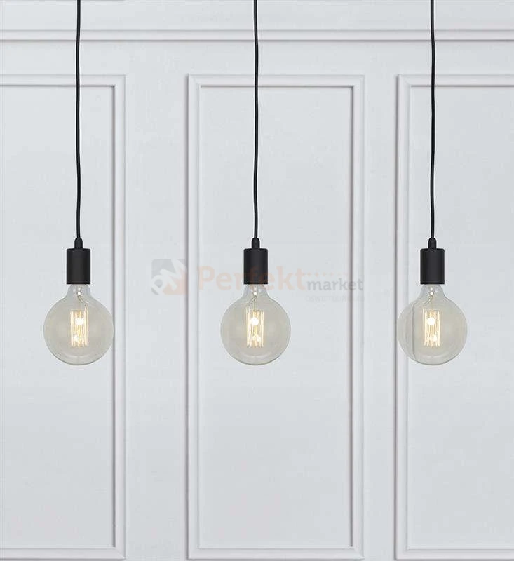 Lampa wisząca minimalistyczna Sky Markslojd 106336 zwis edison listwa czarna