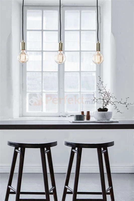 Lampa wisząca minimalistyczna Sky Markslojd 106335 zwis edison listwa złota