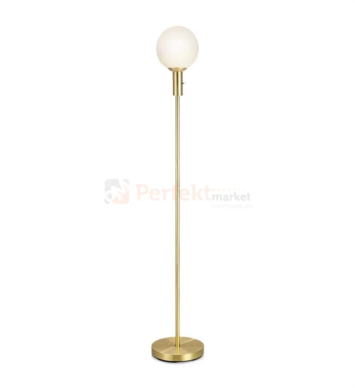 lampa podłogowa stojąca do_restauracji do_salonu do_hotelu MINA 106867 Markslojd szklana biała kula mosiądz złota perfektmarket .jpg