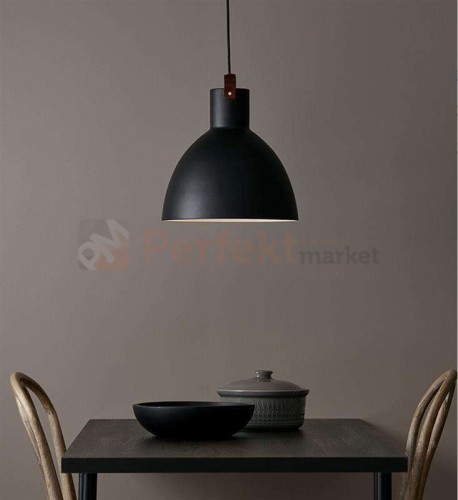 dekoracyjna lampa wiszaca 1L skóra skórzana skandynawska zwis czarny markslojd eagle 106650 perfektmarket.jpg