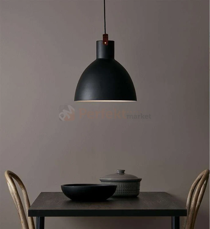 dekoracyjna lampa wiszaca 1L skóra skórzana skandynawska zwis czarny markslojd eagle 106650 perfektmarket.jpg