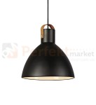 dekoracyjna lampa wiszaca 1L skóra skórzana skandynawska zwis czarny markslojd eagle 106650 perfektmarket.jpg