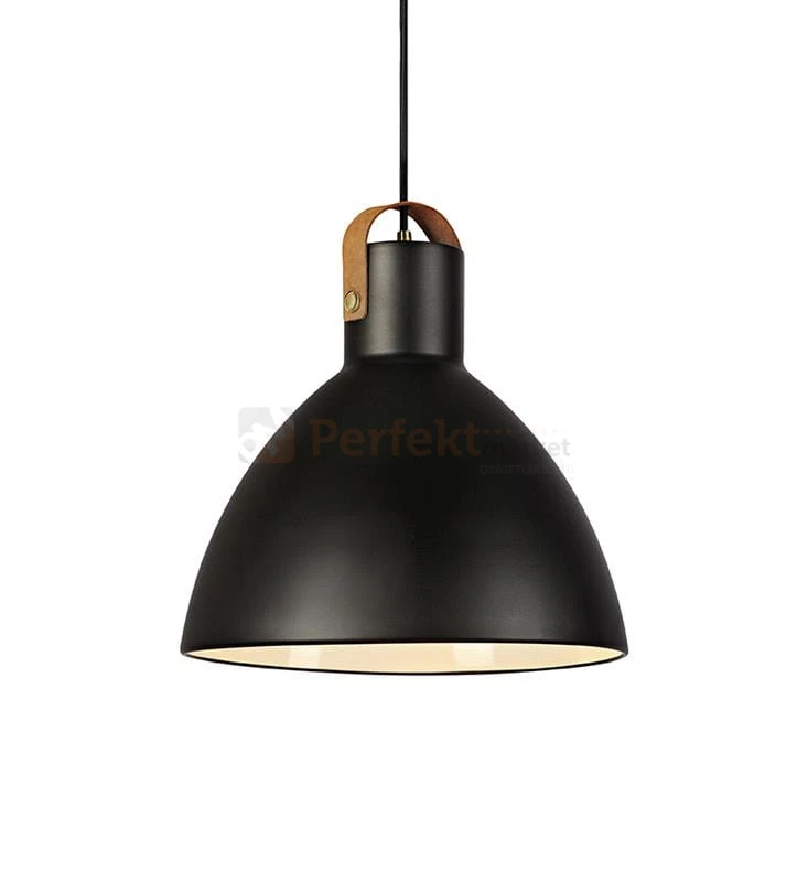 Lampa wisząca skandynawska Eagle Markslojd 1L 106550 czarna skóra