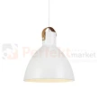 dekoracyjna lampa wiszaca 1L skóra skórzana skandynawska zwis biala biały markslojd eagle 106651 perfektmarket.jpg