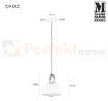 dekoracyjna lampa wiszaca 1L skóra skórzana skandynawska zwis biały biała markslojd eagle 106653 perfektmarket.jpg