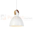 dekoracyjna lampa wiszaca 1L skóra skórzana skandynawska zwis biały biała markslojd eagle 106653 perfektmarket.jpg