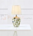 lampa stołowa biurkowa dekoracyjna kwiaty kwiecista na tekstylny_abażur do sypialni  mansion 107039 Markslojd ceramika ceramiczna perfektmarket.jpg