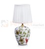 lampa stołowa biurkowa dekoracyjna kwiaty kwiecista na tekstylny_abażur do sypialni  mansion 107039 Markslojd ceramika ceramiczna perfektmarket.jpg