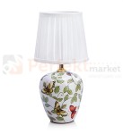 lampa stołowa biurkowa dekoracyjna kwiaty kwiecista na tekstylny_abażur do sypialni  mansion 107039 Markslojd ceramika ceramiczna perfektmarket.jpg