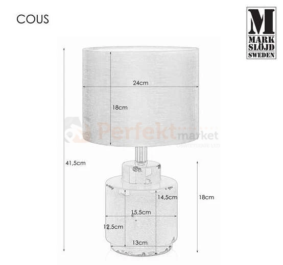 lampa stołowa biurkowa dekoracyjna turkus błekit_morza tekstylny_abażur do sypialni  cous 106606 Markslojd ceramika ceramiczna perfektmarket.jpg