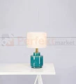 lampa stołowa biurkowa dekoracyjna turkus błekit_morza tekstylny_abażur do sypialni  cous 106606 Markslojd ceramika ceramiczna perfektmarket.jpg