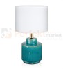 lampa stołowa biurkowa dekoracyjna turkus błekit_morza tekstylny_abażur do sypialni  cous 106606 Markslojd ceramika ceramiczna perfektmarket.jpg