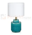 lampa stołowa biurkowa dekoracyjna turkus błekit_morza tekstylny_abażur do sypialni  cous 106606 Markslojd ceramika ceramiczna perfektmarket.jpg