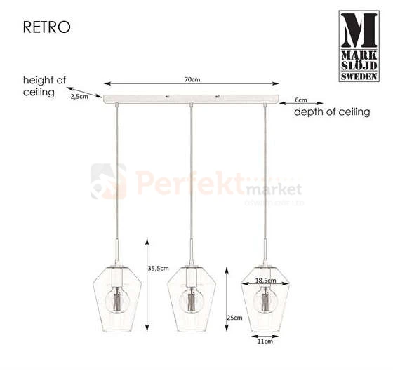 dekoracyjna lampa wiszaca szklana czarna skandynawska zwis szkło markslojd retro 107132 perfektmarket.jpg