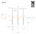 minimalistyczna lampa wiszaca 3L biała zwis szklany modernistyczna modernizm markslojd salut 106808 perfektmarket.jpg