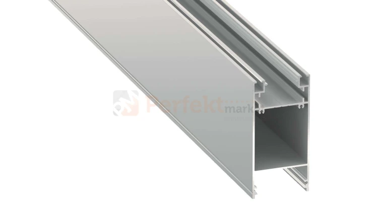 Profil LED aluminiowy architektoniczny profil_do_lamp nowoczesny_profil_led nawierzchniowy srebrny anodowany napowierzchniowy oświetlenie_LED dolio perfektmarket