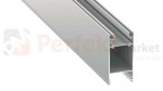 Profil LED aluminiowy architektoniczny profil_do_lamp nowoczesny_profil_led nawierzchniowy srebrny anodowany napowierzchniowy oświetlenie_LED dolio perfektmarket