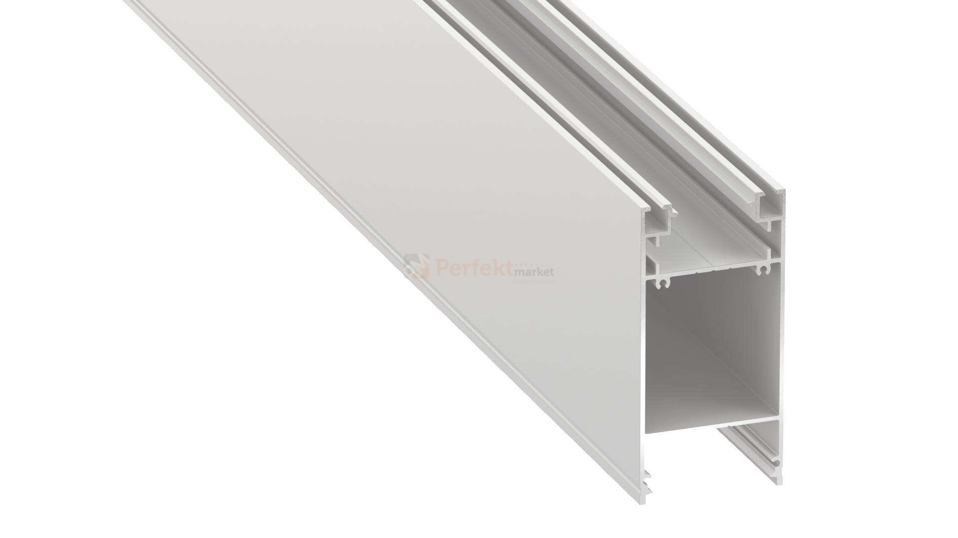 Profil LED aluminiowy architektoniczny profil_do_lamp nowoczesny_profil_led nawierzchniowy biały napowierzchniowy oświetlenie_LED dolio perfektmarket