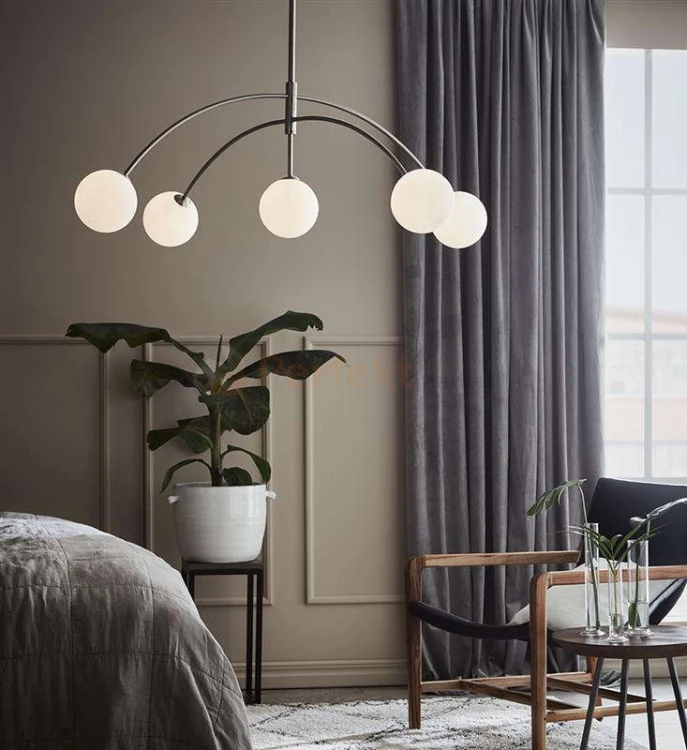 dekoracyjna lampa wiszaca heaven biała kule białe_kule skandynawska 5L zwis szklana chrom srebrna chromowana markslojd 107559 perfektmarket.jpg