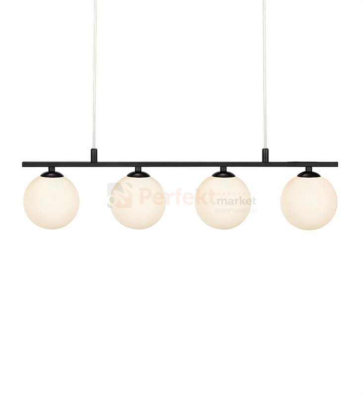 lampa wiszaca czarna quattro biała kule białe_kule skandynawska 4L zwis szklana markslojd 107574 kule_na_listwie oświetlenie_led perfektmarket.jpg