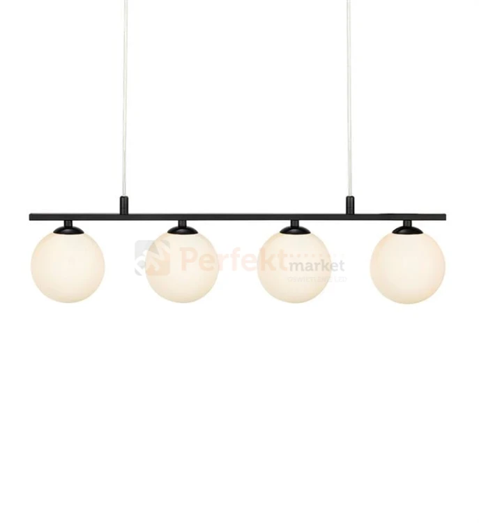 lampa wiszaca czarna quattro biała kule białe_kule skandynawska 4L zwis szklana markslojd 107574 kule_na_listwie oświetlenie_led perfektmarket.jpg
