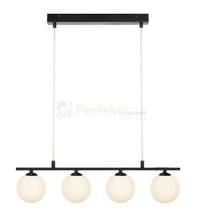 lampa wiszaca czarna quattro biała kule białe_kule skandynawska 4L zwis szklana markslojd 107574 kule_na_listwie oświetlenie_led perfektmarket.jpg