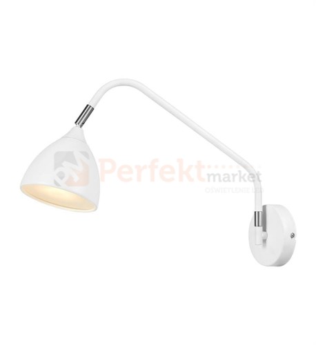 kinkiet regulowany na wysięgniku do sypialni  lampa_ścenna Valencia 106082 Markslojd biała biały retro chrom perfektmarket.jpg