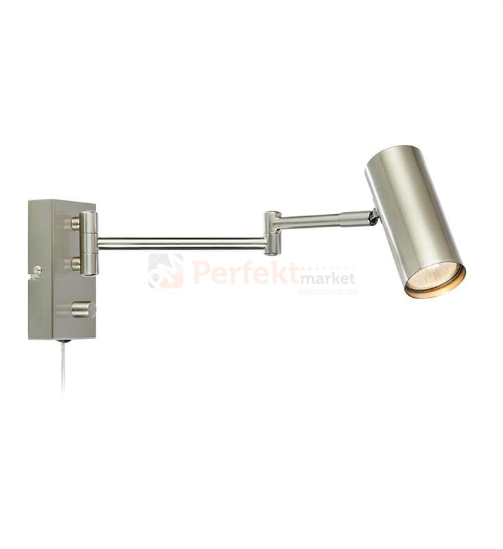 kinkiet regulowany na wysięgniku do sypialni GU10 markslojd torino srebrny chrom stal 107537 perfektmarket.jpg