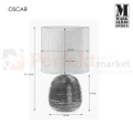 lampa stołowa biurkowa złoto złoty złota glamour elegancka tekstylny_abażur czarny do sypialni oscar 107068 Markslojd ceramika ceramiczna perfektmarket.jpg