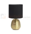 lampa stołowa biurkowa złoto złoty złota glamour elegancka tekstylny_abażur czarny do sypialni oscar 107068 Markslojd ceramika ceramiczna perfektmarket.jpg