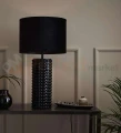 lampa stołowa biurkowa czarna glamour elegancka tekstylny_abażur czarny do sypialni proud 107483 Markslojd ceramika szklana restauracji do_hotelu perfektmarket.jpg